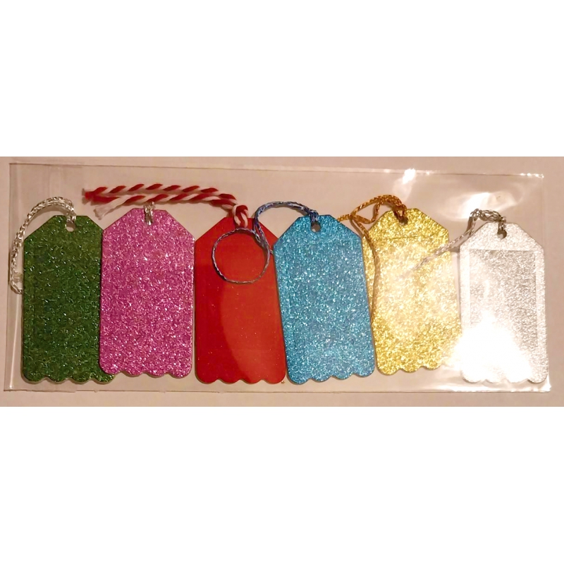 Glitter Gift Tags (6 pack)